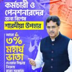 কর্মচারী ও পেনশনারদের জন্য শারদোৎসবের উপহার: ত্রিপুরা সরকারের অতিরিক্ত ৩% DA/DR ঘোষণা