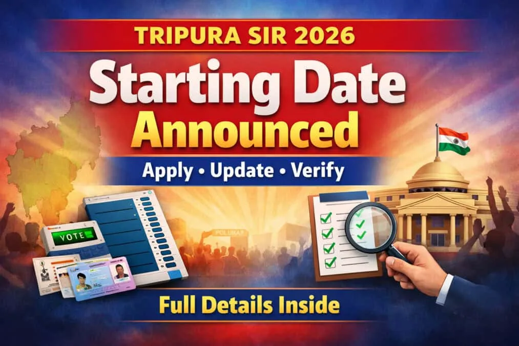 Tripura SIR 2026 রাজ্যের গণতান্ত্রিক প্রক্রিয়ার একটি অত্যন্ত গুরুত্বপূর্ণ ধাপ