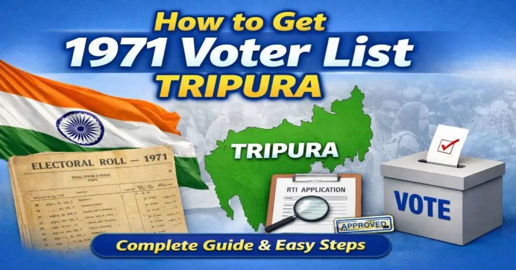 1971 সালের ভোটার তালিকা Tripura