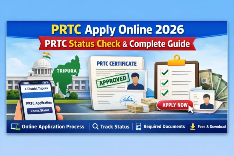 PRTC Apply Online 2026 – PRTC Status Check, Apply Process & Documents 1 PRTC Apply Online 2026