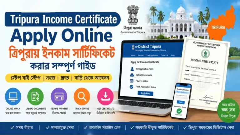 Tripura Income Certificate Apply Online
