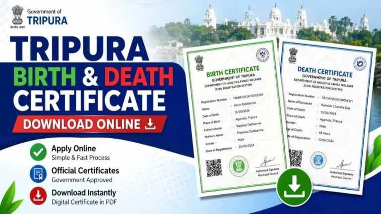 Tripura Birth Certificate Download 2026