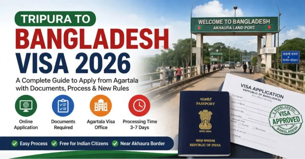 Tripura থেকে Bangladesh Visa 2026