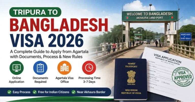 Tripura থেকে Bangladesh Visa 2026