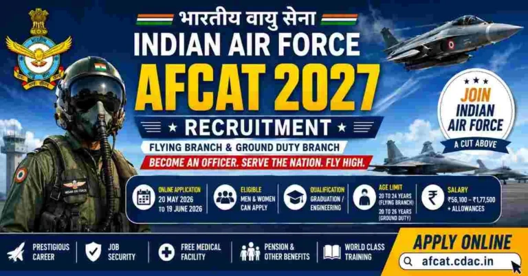 Indian Air Force AFCAT 2027 Recruitment