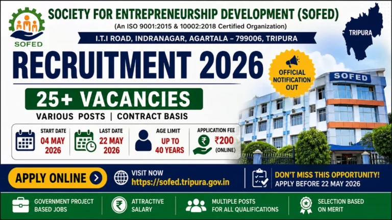 Tripura SOFED Recruitment 2026