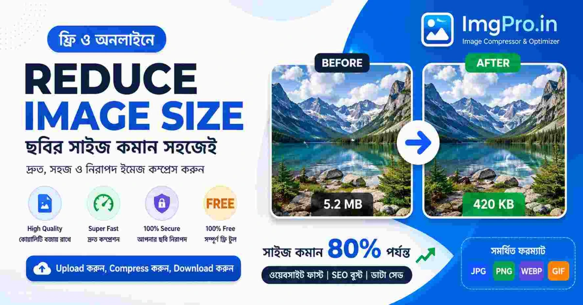 Minimize Image Size Sample Reduce Image Size Online Free – ১০০% ফ্রি ইমেজ কমপ্রেসার 2026