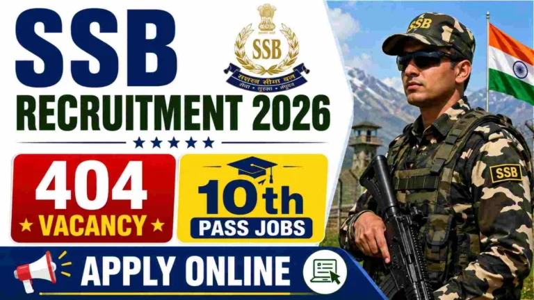 SSB Sports Quota Constable GD Recruitment 2026