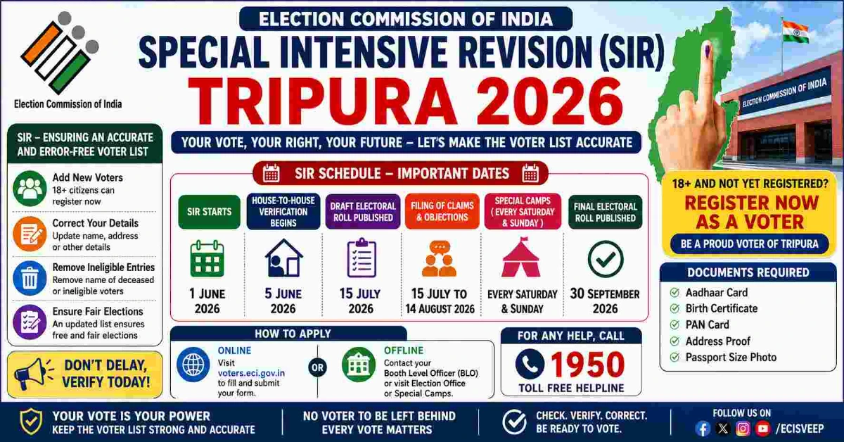 Special revision for Tripura 2026