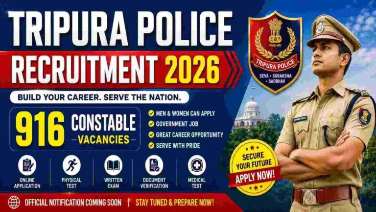 Tripura Police recruitment 2026
