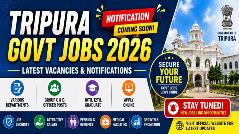 Tripura govt New jobs 2026