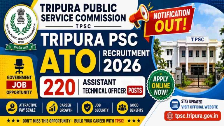 Tripura PSC ATO Recruitment 2026