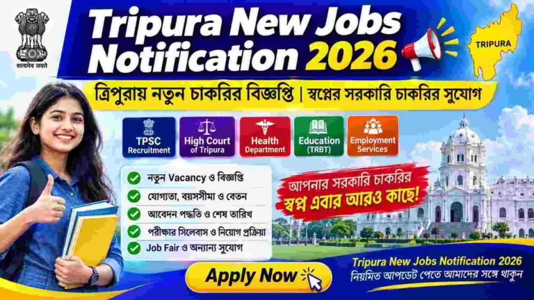 Tripura New Jobs Notification 2026